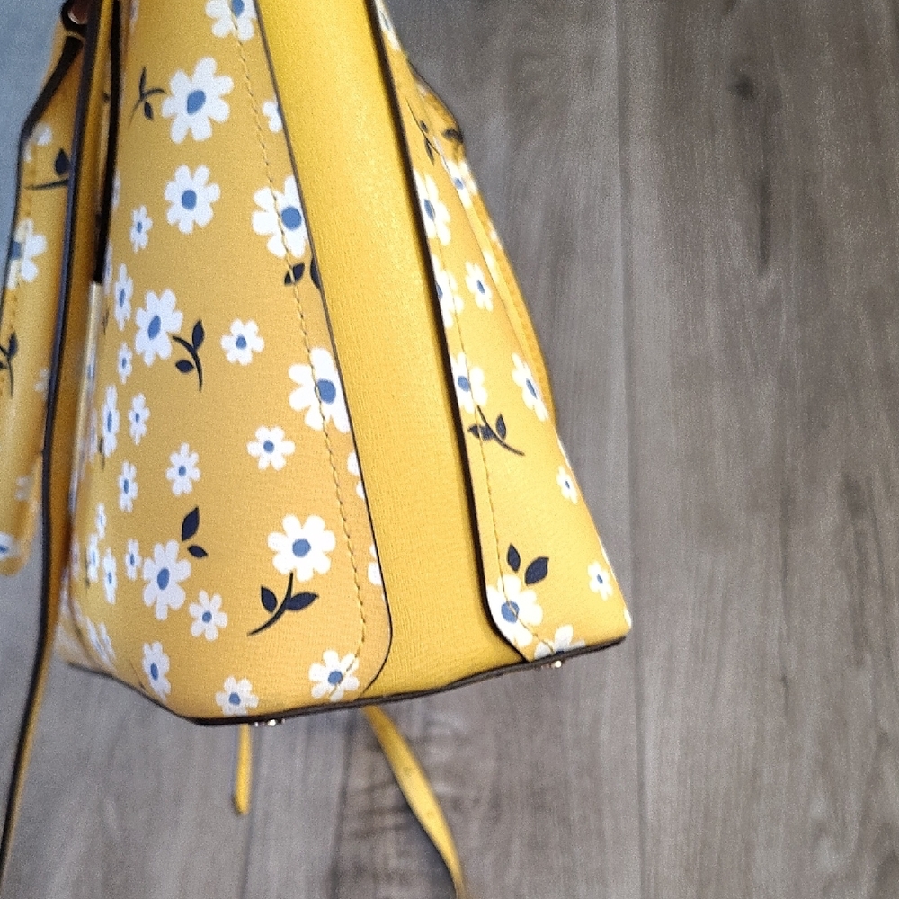 Kate Spade Yellow Floral Satchel - Picture 11 of 13